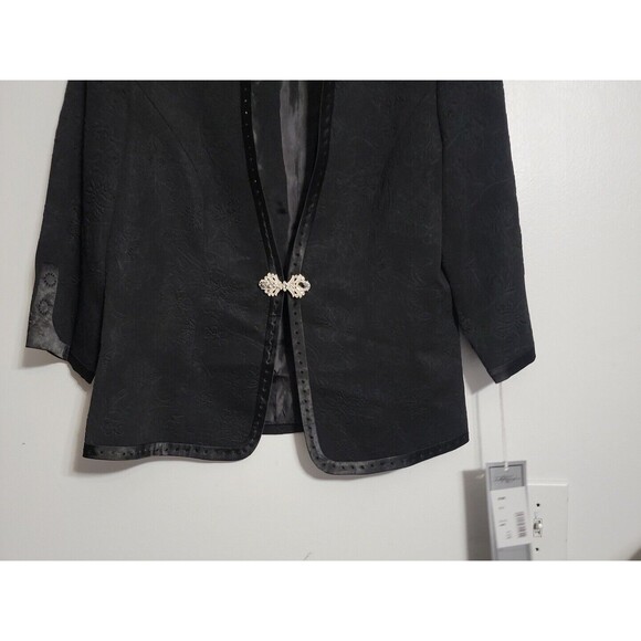 TALLY TAYLOR BLACK DRESS SUIT NEW WITH TAG SIZE 12 LINED - Picture 8 of 13